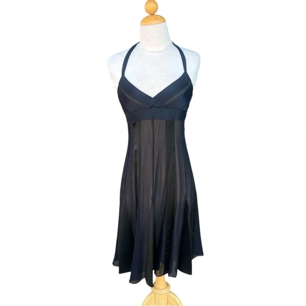 bcbg black silk dress BCBG Max Azria